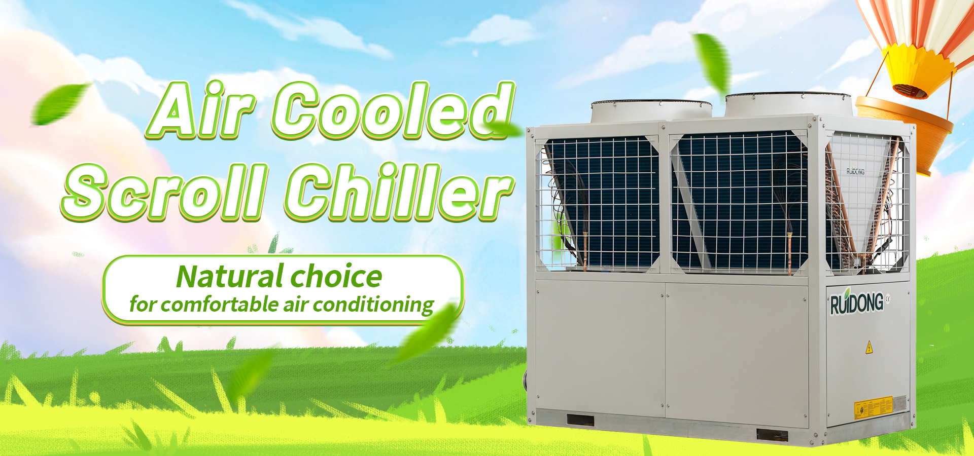 1-ruidong-hava soğutmalı kaydırmalı soğutucu