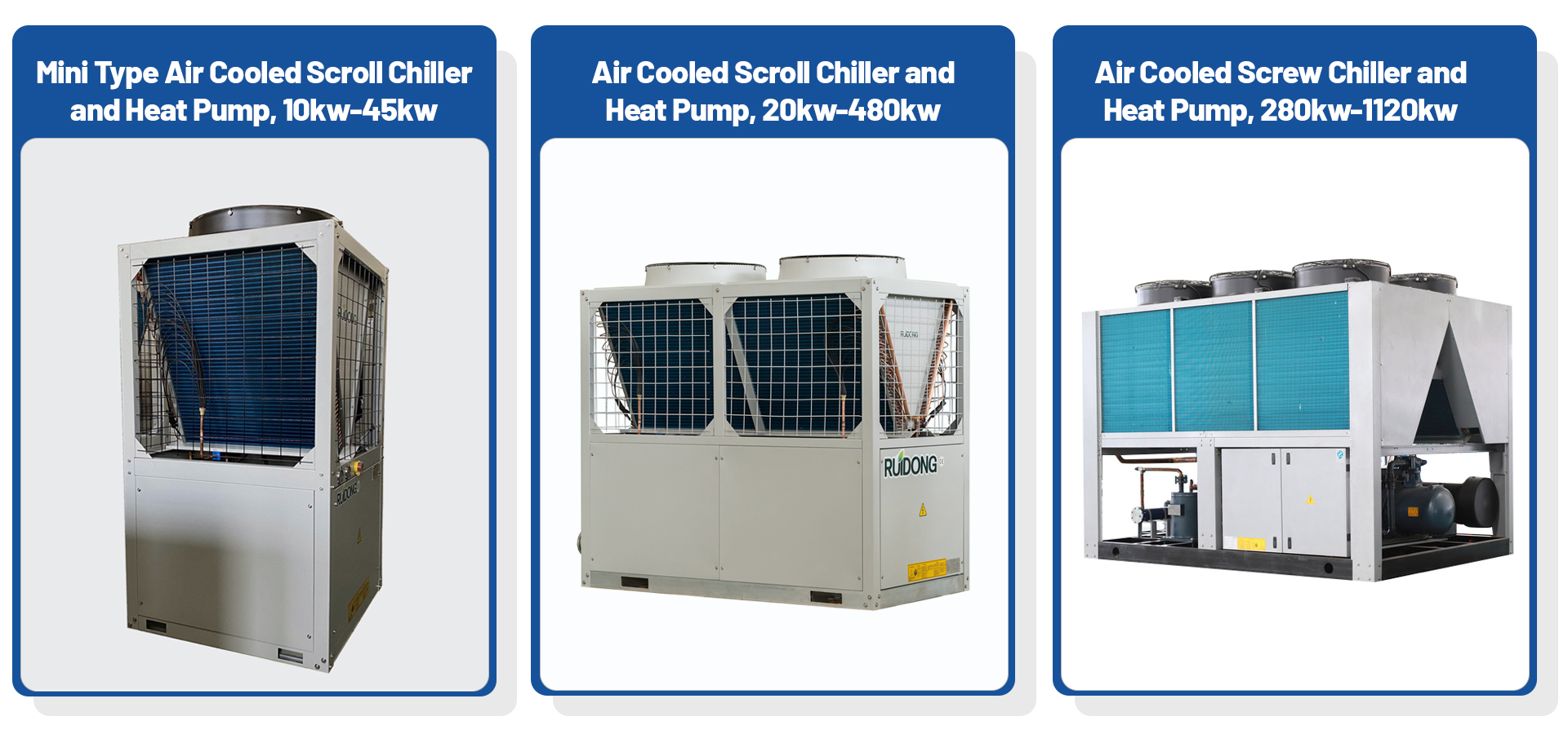 3-ticari Hava soğutmalı soğutma grubu