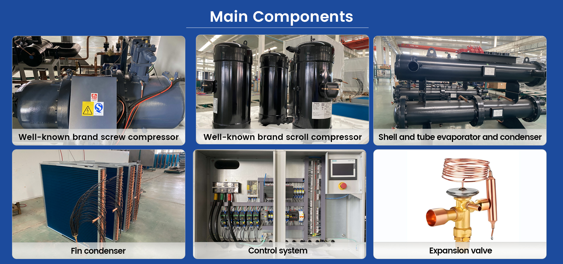 1-su soğutucu ana aksesuarları