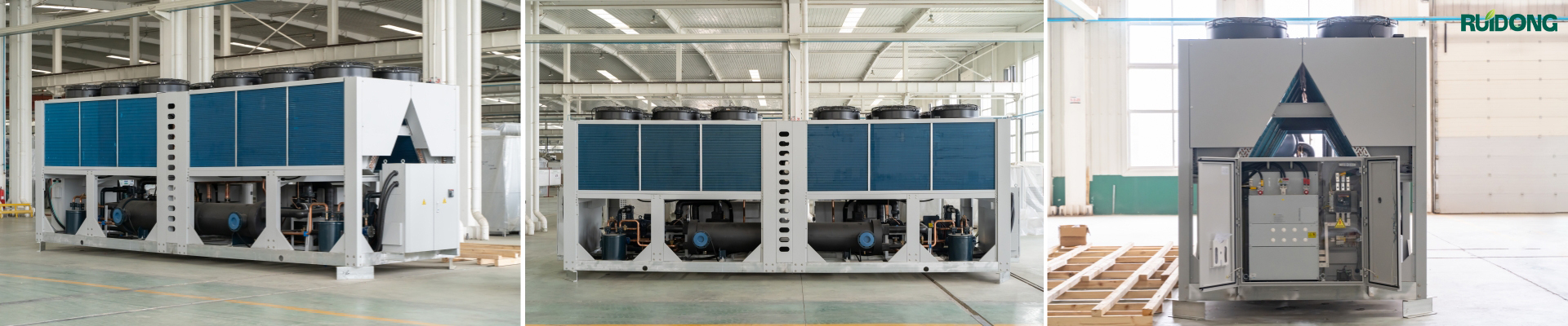 1-hava soğutmalı vidalı soğutucu