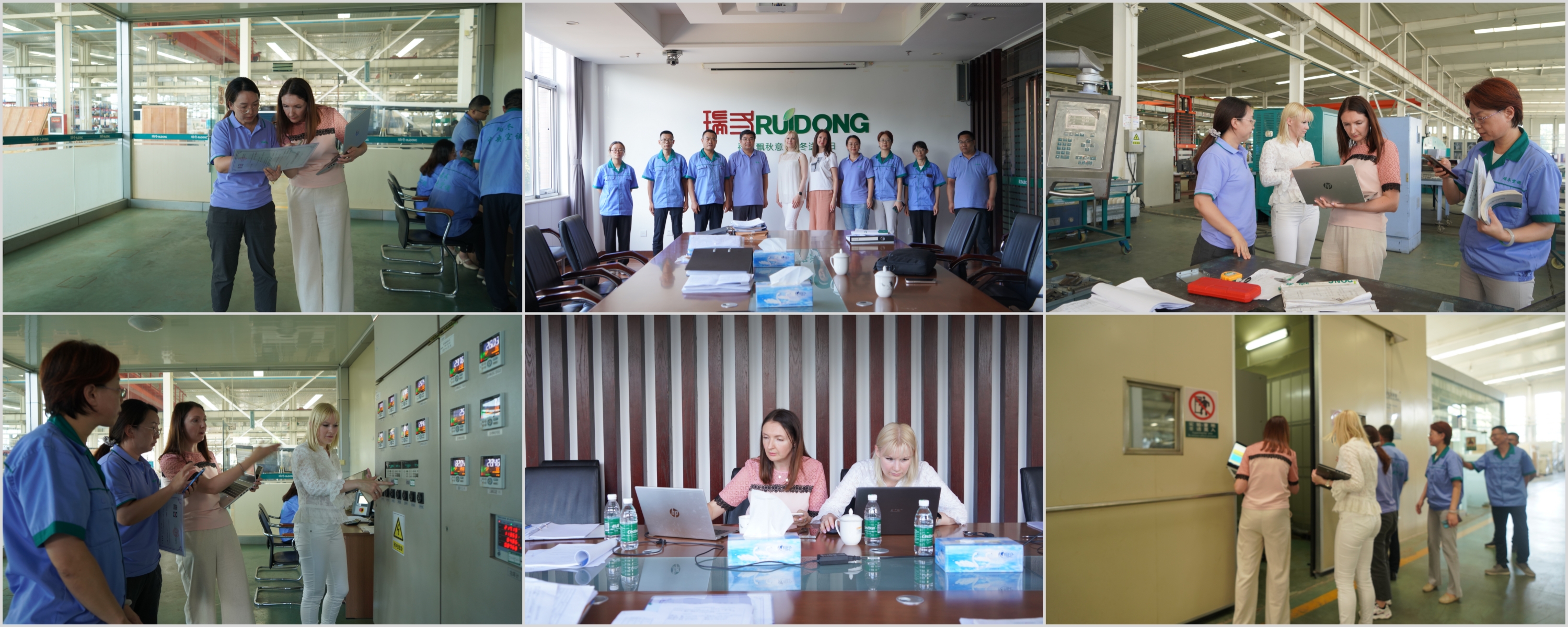 Resim 1 Rosatom Grubu'ndan iki denetim uzmanı fabrikayı inceliyor